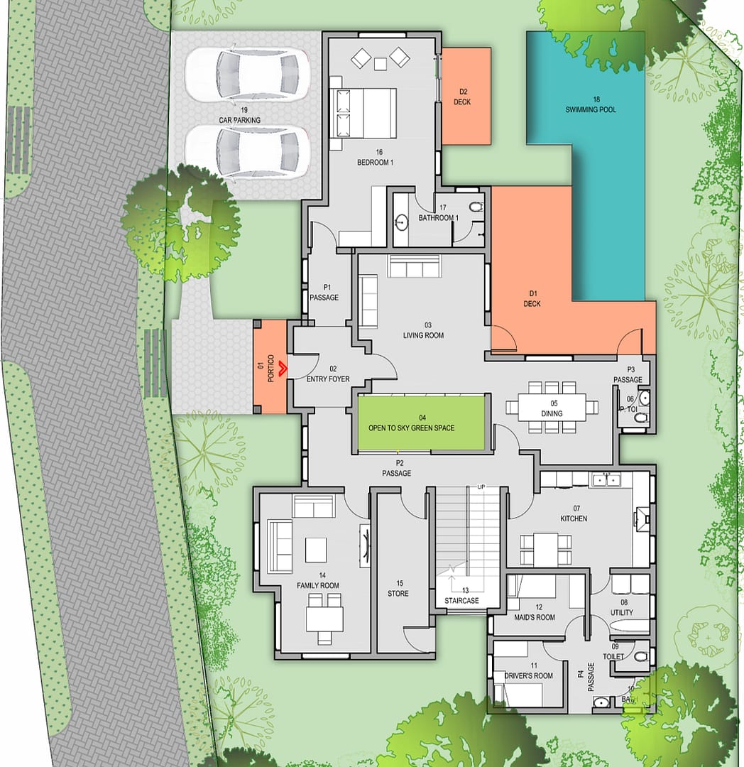 West Facing Villa 2 - Ground Floor West Facing Villa 2 - Ground Floor