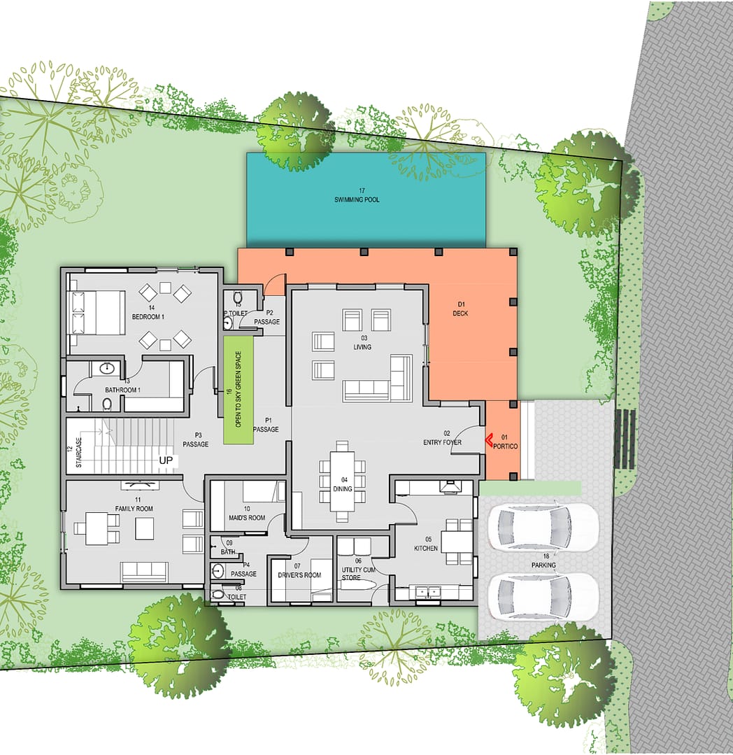East Facing Villa 1, 2 & 3 - Ground Floor East Facing Villa 1, 2 & 3 - Ground Floor