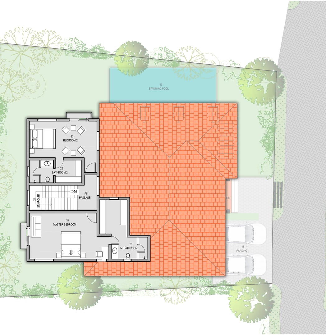 East Facing Villa 1, 2 & 3 - First Floor East Facing Villa 1, 2 & 3 - First Floor